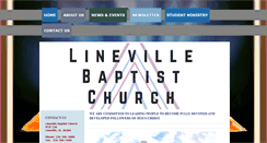 Desktop Screenshot of linevillebaptist.org